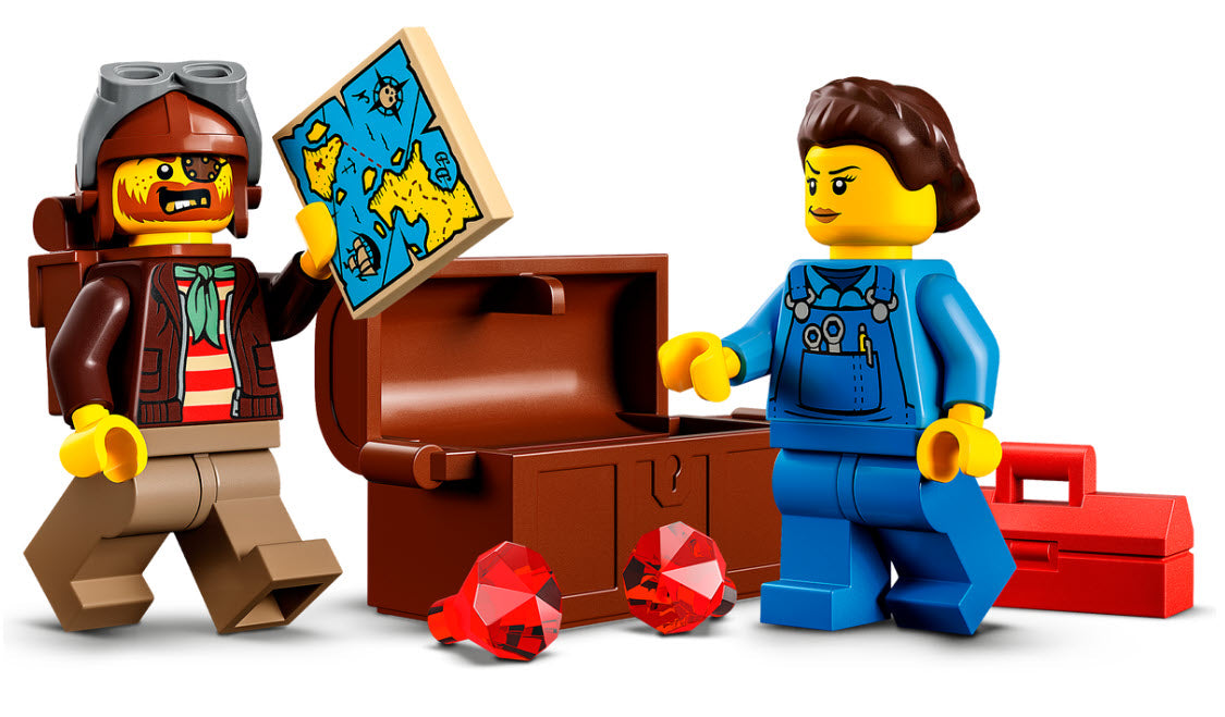 Minifiguren: LEGO City 60342 Haiangriff-Stuntchallenge