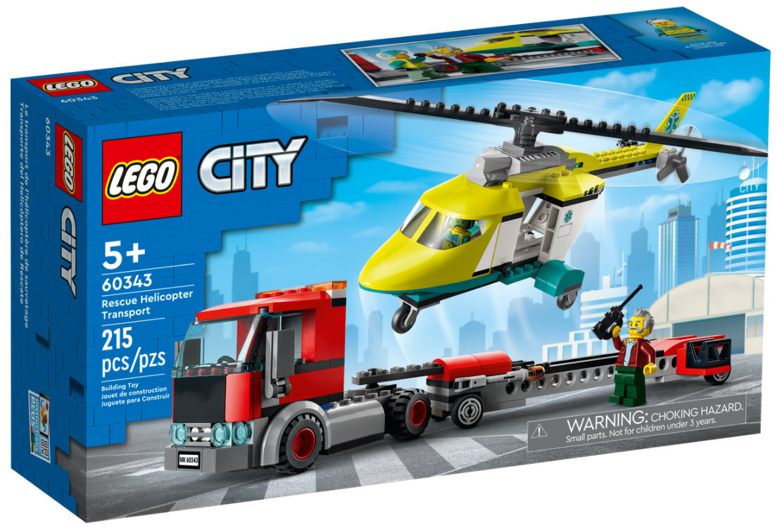 LEGO City 60343 Hubschrauber Transporter