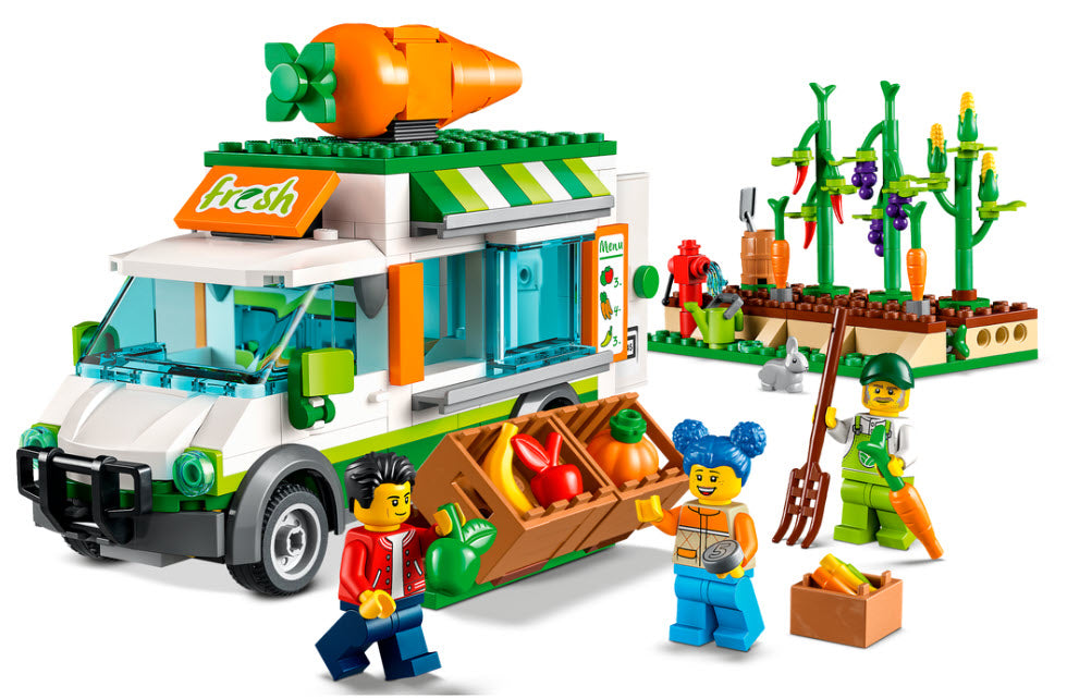 Inhalt: LEGO City 60345 Gemüse-Lieferwagen
