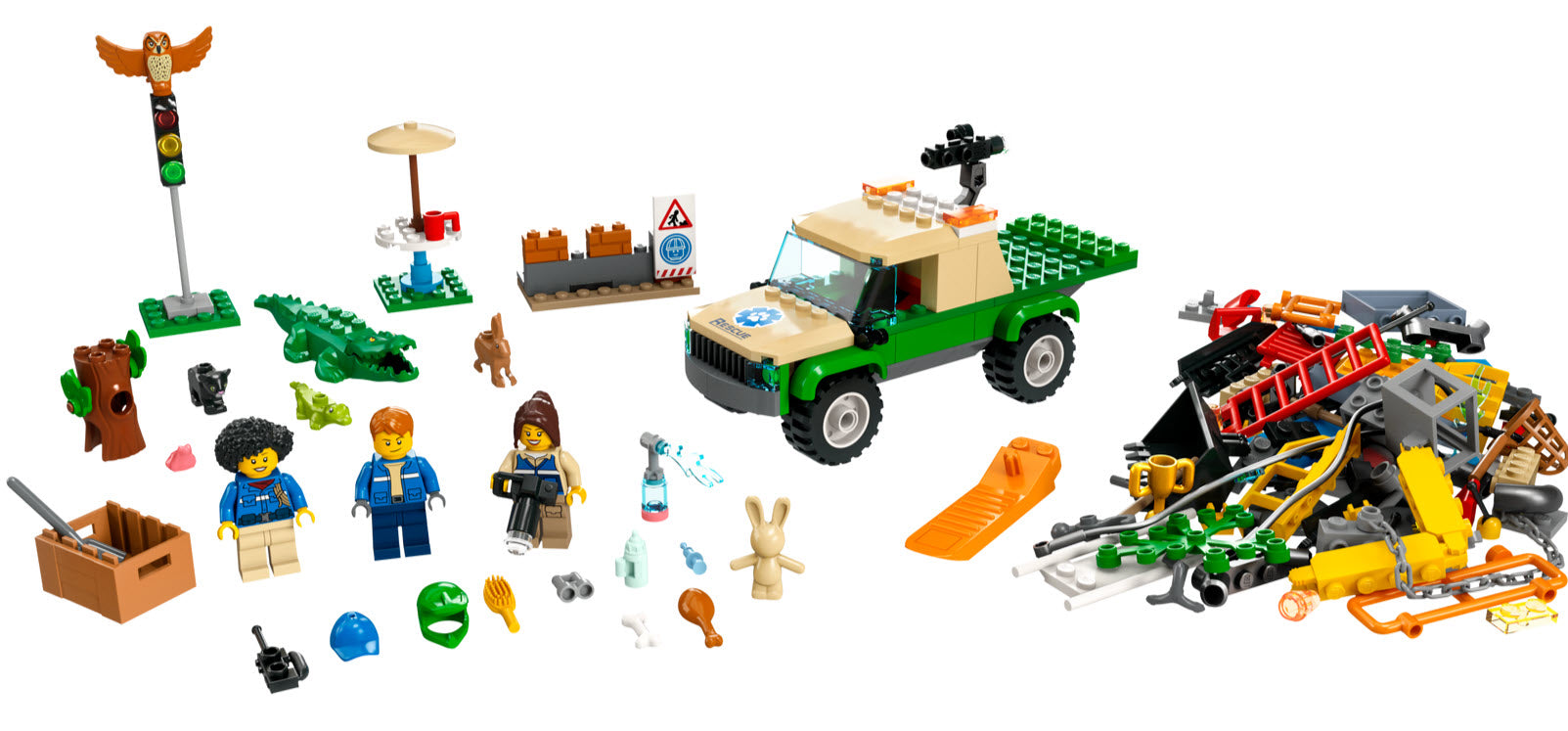 Inhalt: LEGO City 60353 Tierrettungsmissionen