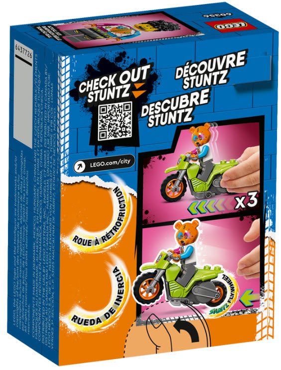 Box Rückansicht: LEGO City 60356 Bären-Stuntbike