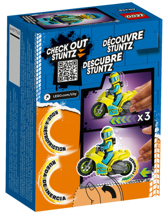 Box Rückansicht: LEGO City 60358 Cyber-Stuntbike
