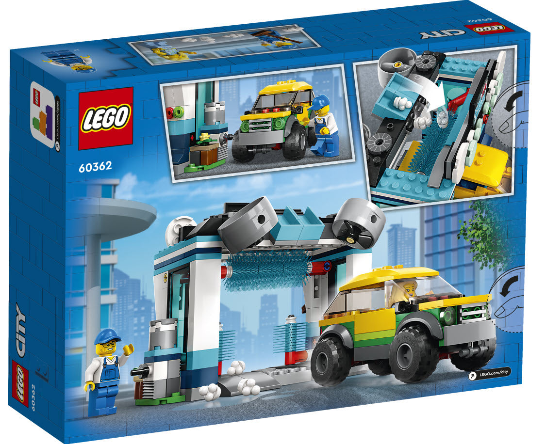 Box Rückansicht: LEGO City 60362 Autowaschanlage