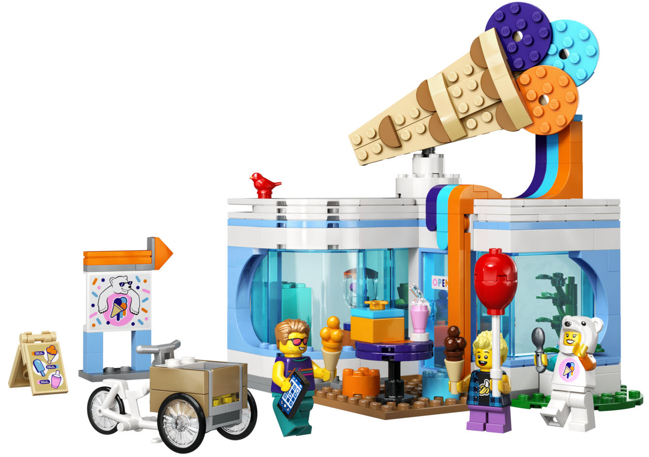 Inhalt: LEGO City 60363 Eisdiele