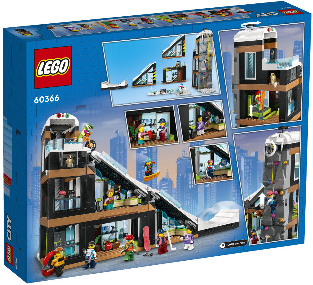 Box Rückansicht: LEGO City 60366 Wintersportpark