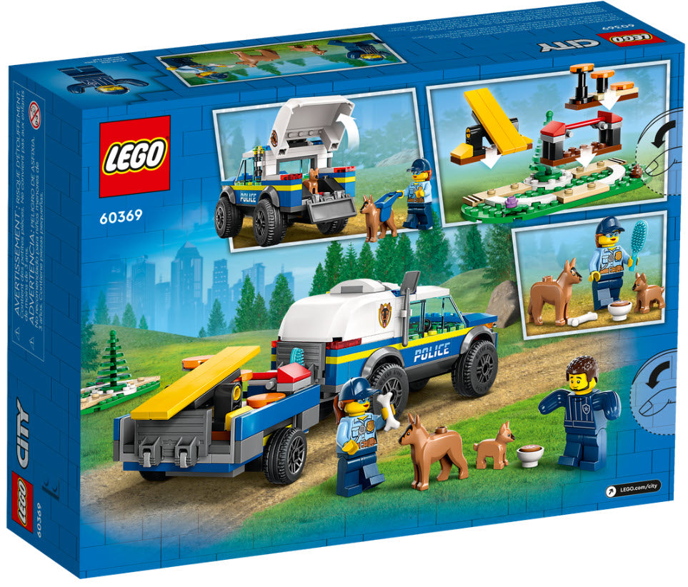 Box Rückansicht: LEGO City 60369 Mobiles Polizeihunde-Training