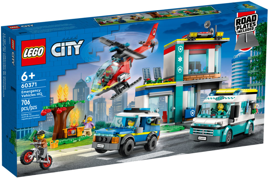 LEGO City 60371 Hauptquartier der Rettungsfahrzeuge