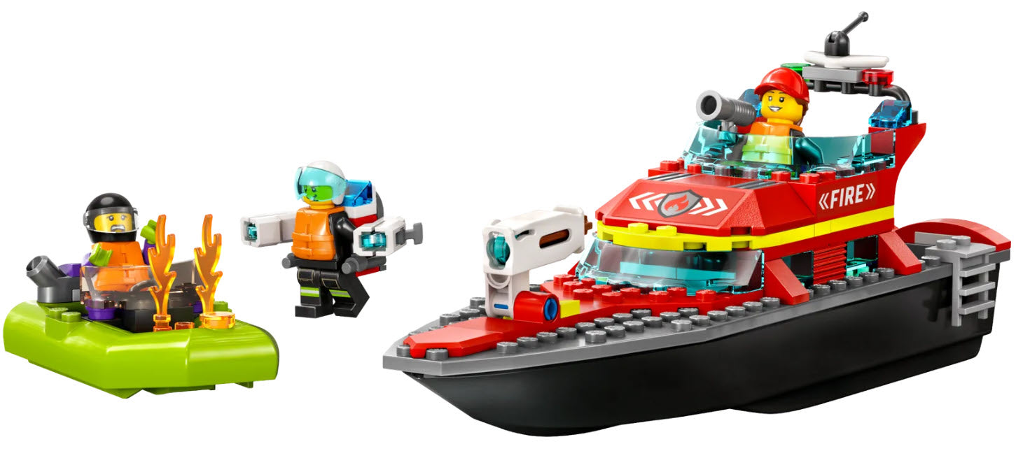 Inhalt: LEGO City 60373 Feuerwehrboot