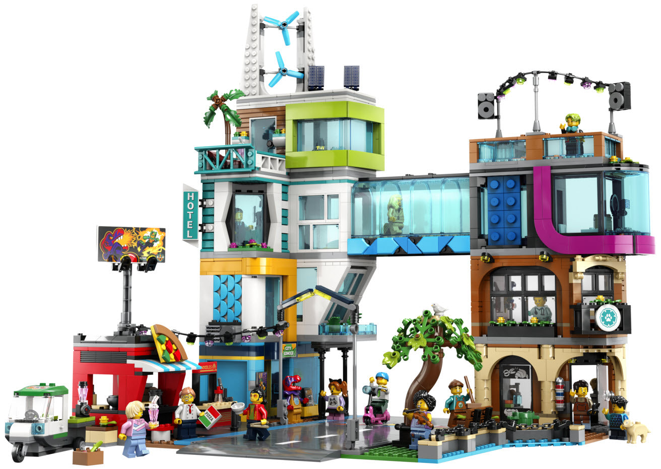 Inhalt: LEGO City 60380 Stadtzentrum