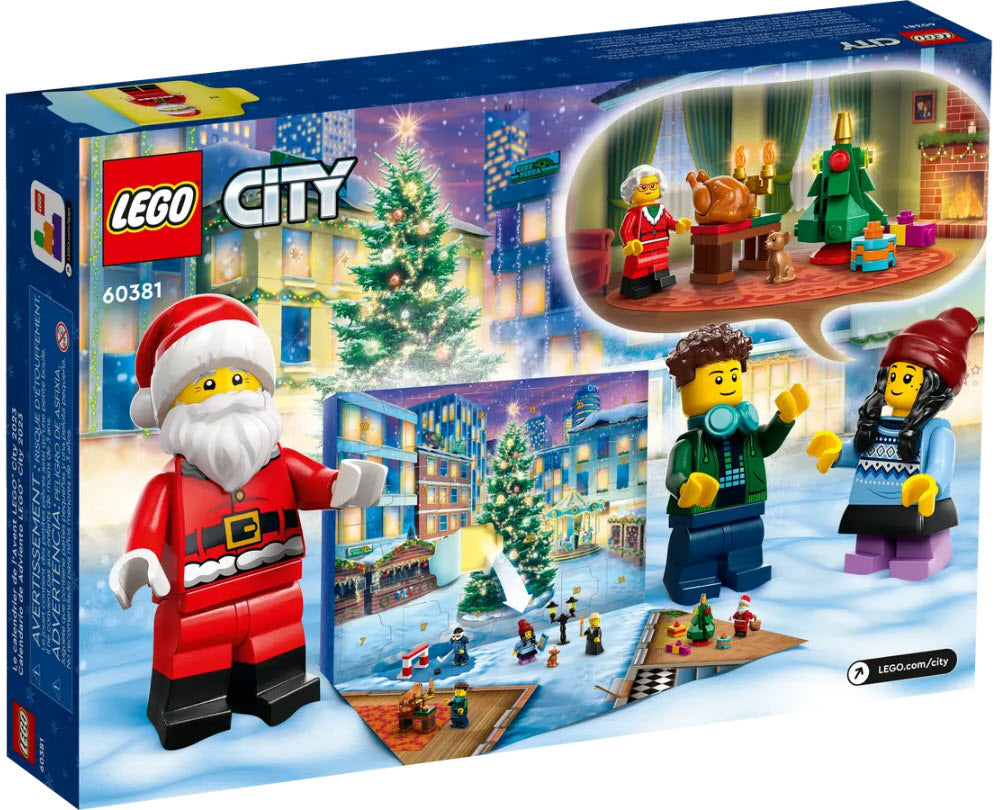 Box Rückseite: LEGO City 60381 Adventskalender 2023