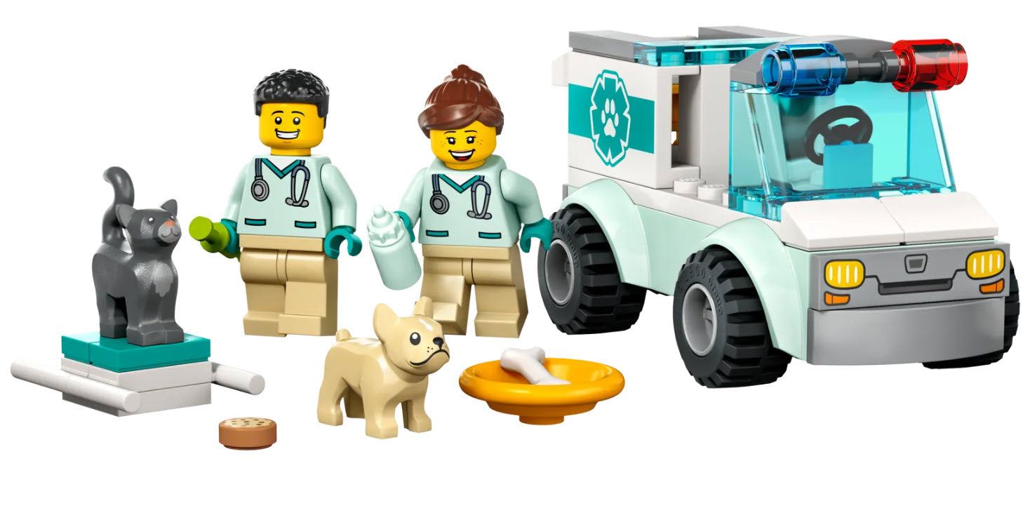 Inhalt: LEGO City 60382 Tierrettungswagen