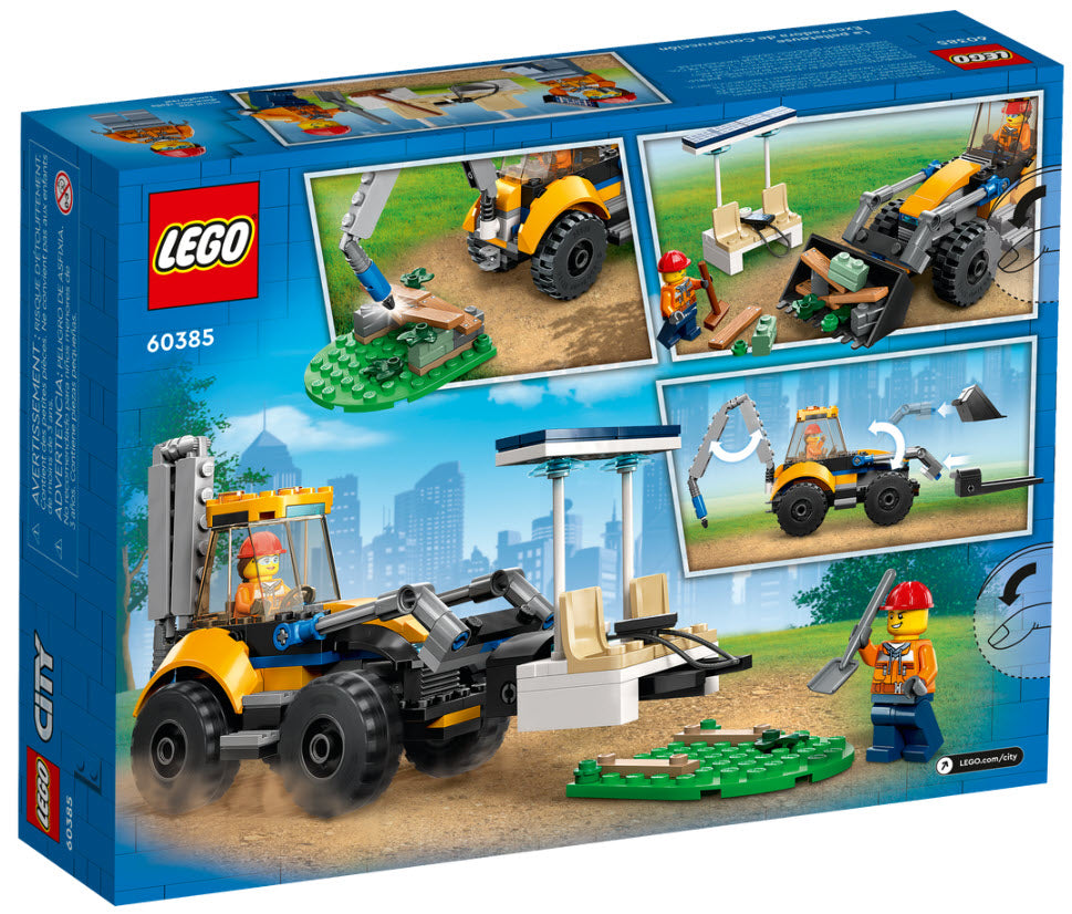 Box Rückansicht: LEGO City 60385 Radlader