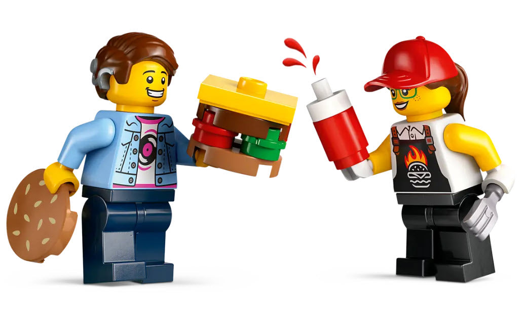 Minifiguren: LEGO City 60404 Burger-Truck