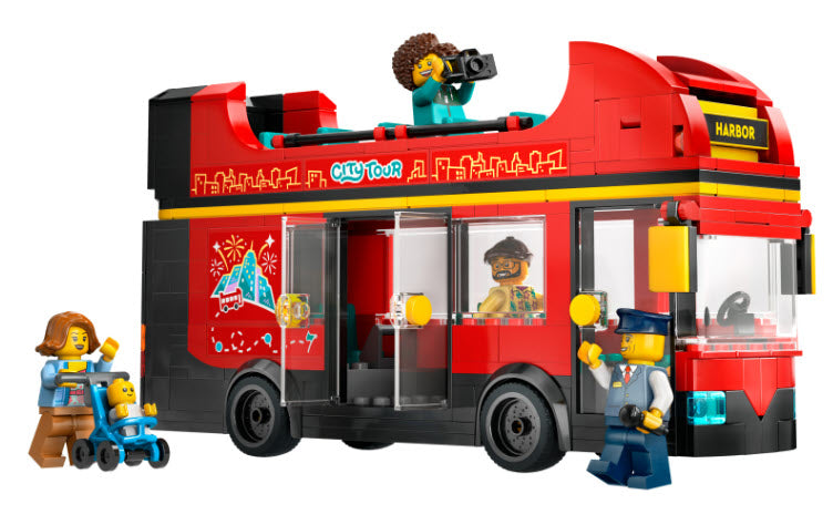 Inhalt: LEGO City 60407 Doppeldeckerbus