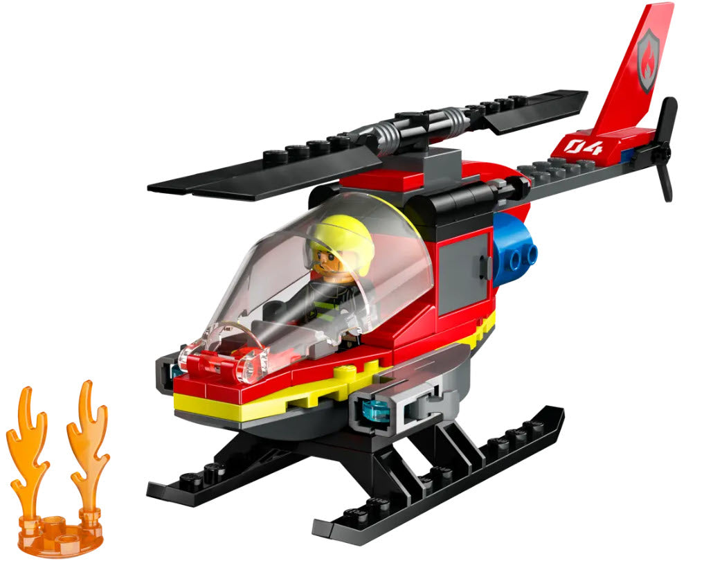 Inhalt: LEGO City 60411 Feuerwehrhubschrauber