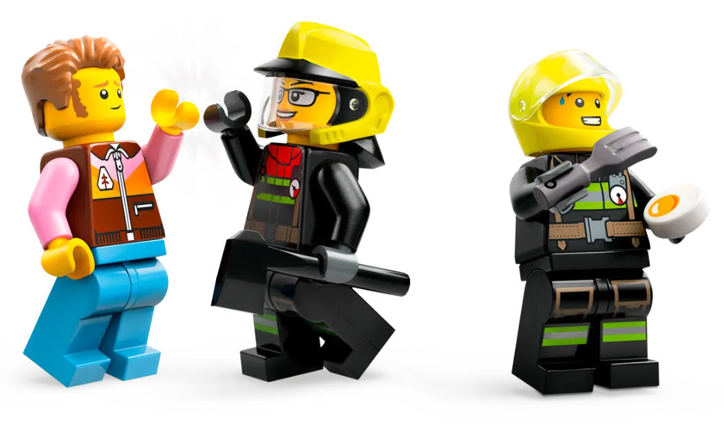 Minifiguren: LEGO City 60412 Feuerwehrgeländewagen mit Rettungsboot