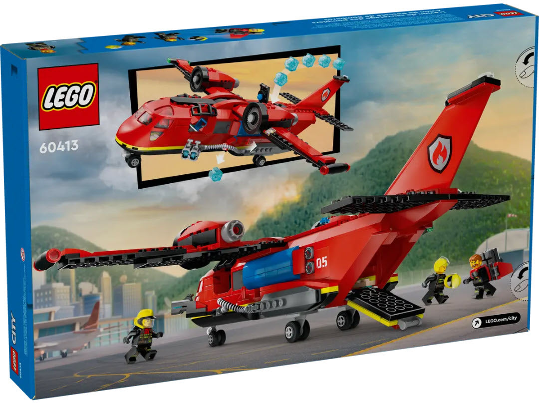 Box Rückansicht: LEGO City 60413 Löschflugzeug