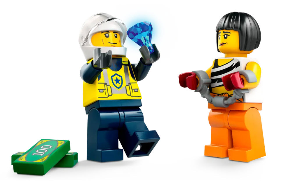Minifiguren: LEGO City 60415 Verfolgungsjagd mit Polizeiauto und Muscle Car