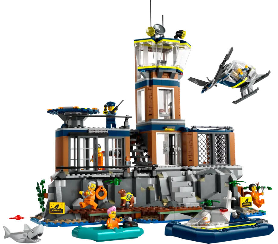 Inhalt: LEGO City 60419 Polizeistation auf der Gefängnisinsel
