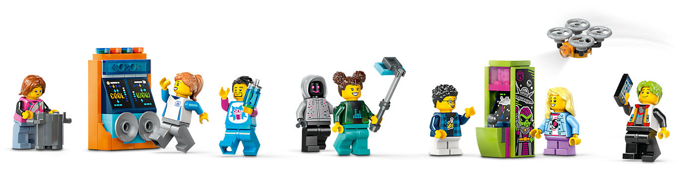Minifiguren: LEGO City 60421 Achterbahn mit Roboter-Mech