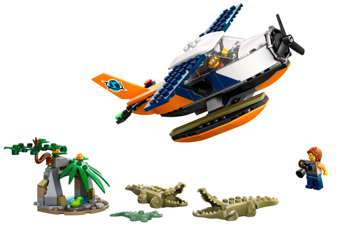 Inhalt: LEGO City 60425 Dschungelforscher-Wasserflugzeug