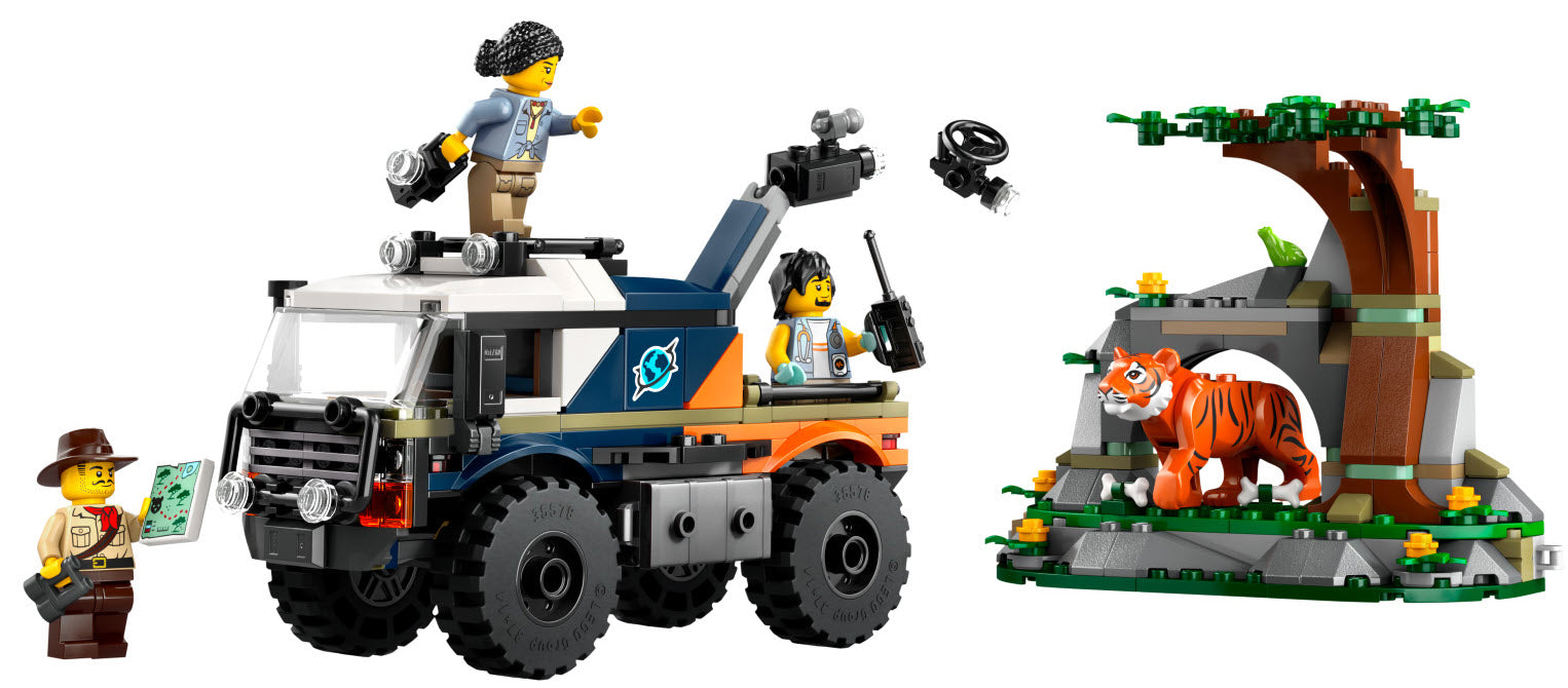 Inhalt: LEGO City 60426 Dschungelforscher-Truck