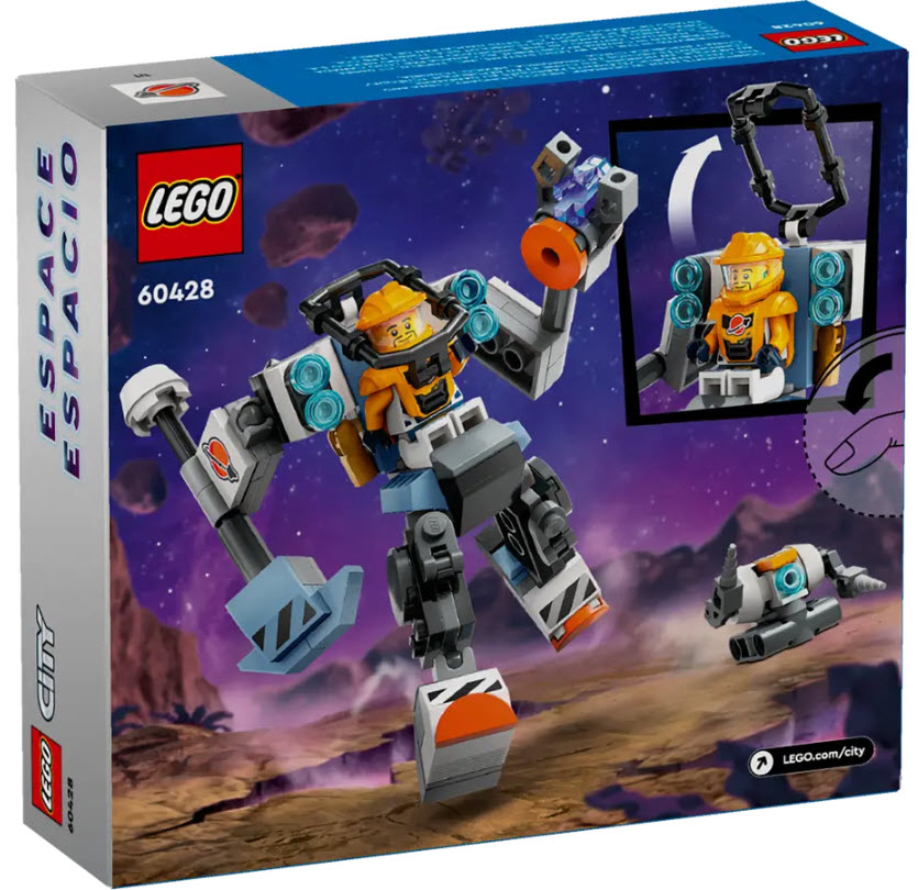 Box Rückansicht: LEGO City 60428 Weltraum-Mech