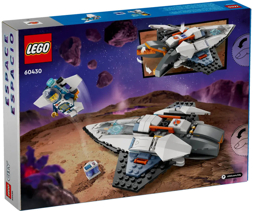 Box Rückansicht: LEGO City 60430 Raumschiff