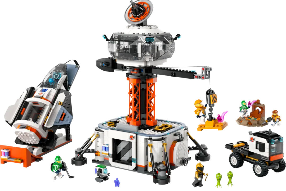 Inhalt: LEGO City 60434 Raumbasis mit Startrampe