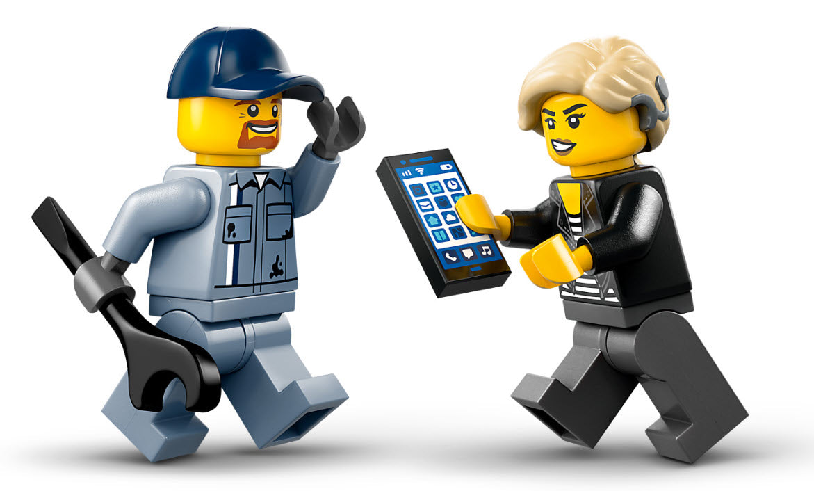 Minifiguren: LEGO City 60435 Abschleppwagen mit Sportauto