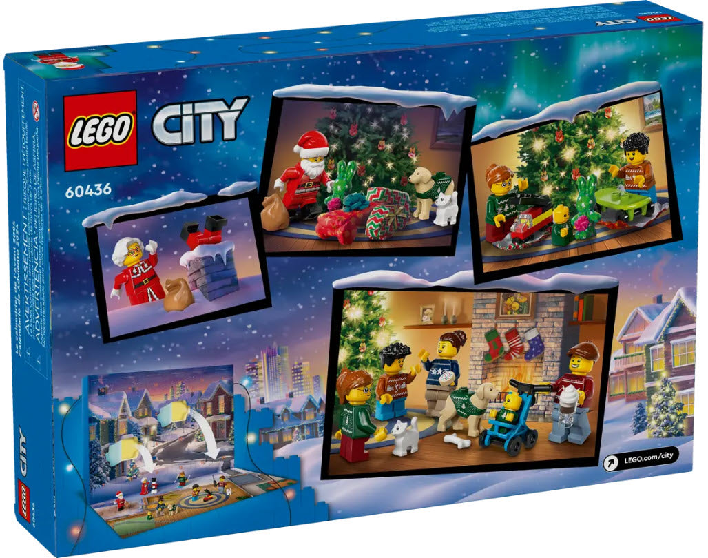 Box Rückseite: LEGO City 60436 Adventskalender 2024