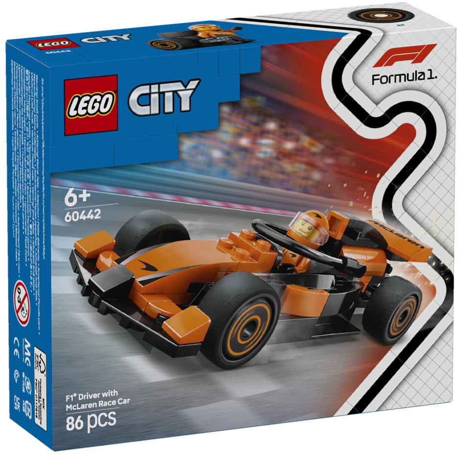LEGO City 60442 F1 Rennfahrer mit McLaren Rennauto