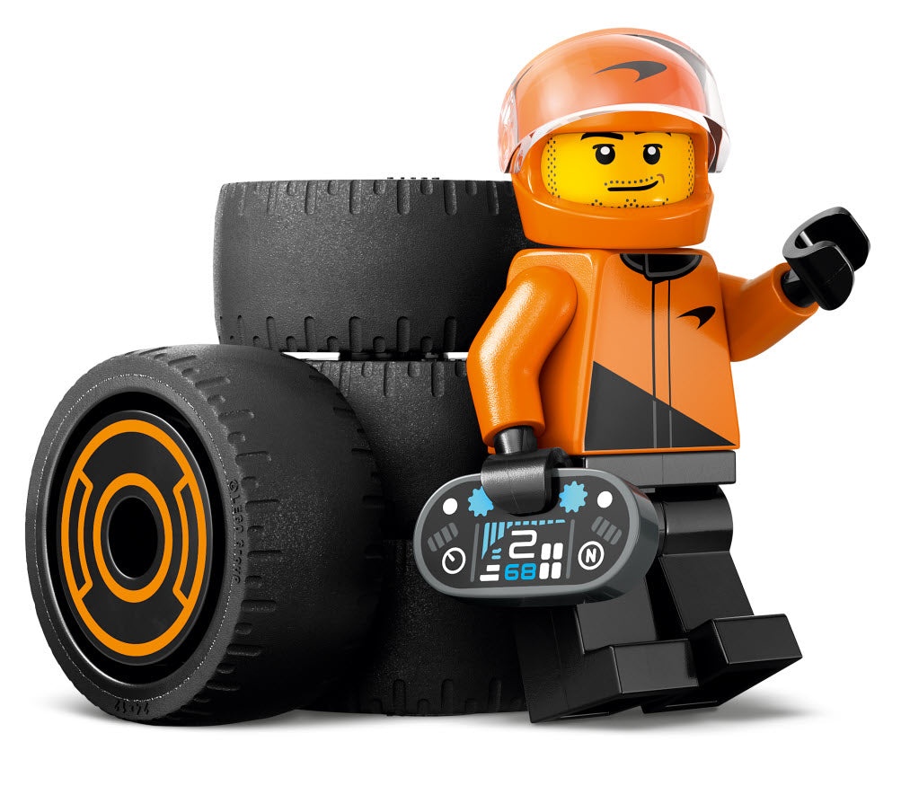 Minifiguren: LEGO City 60442 F1 Rennfahrer mit McLaren Rennauto