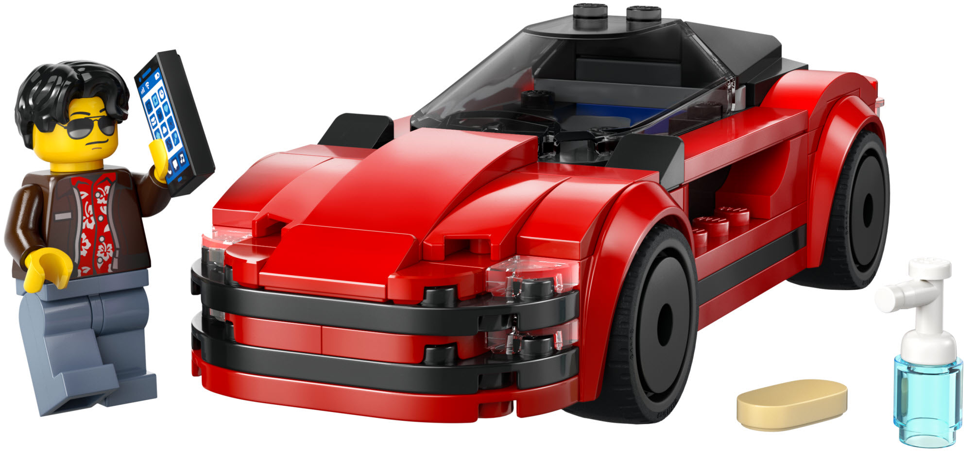 Inhalt: LEGO City 60448 Roter Sportwagen