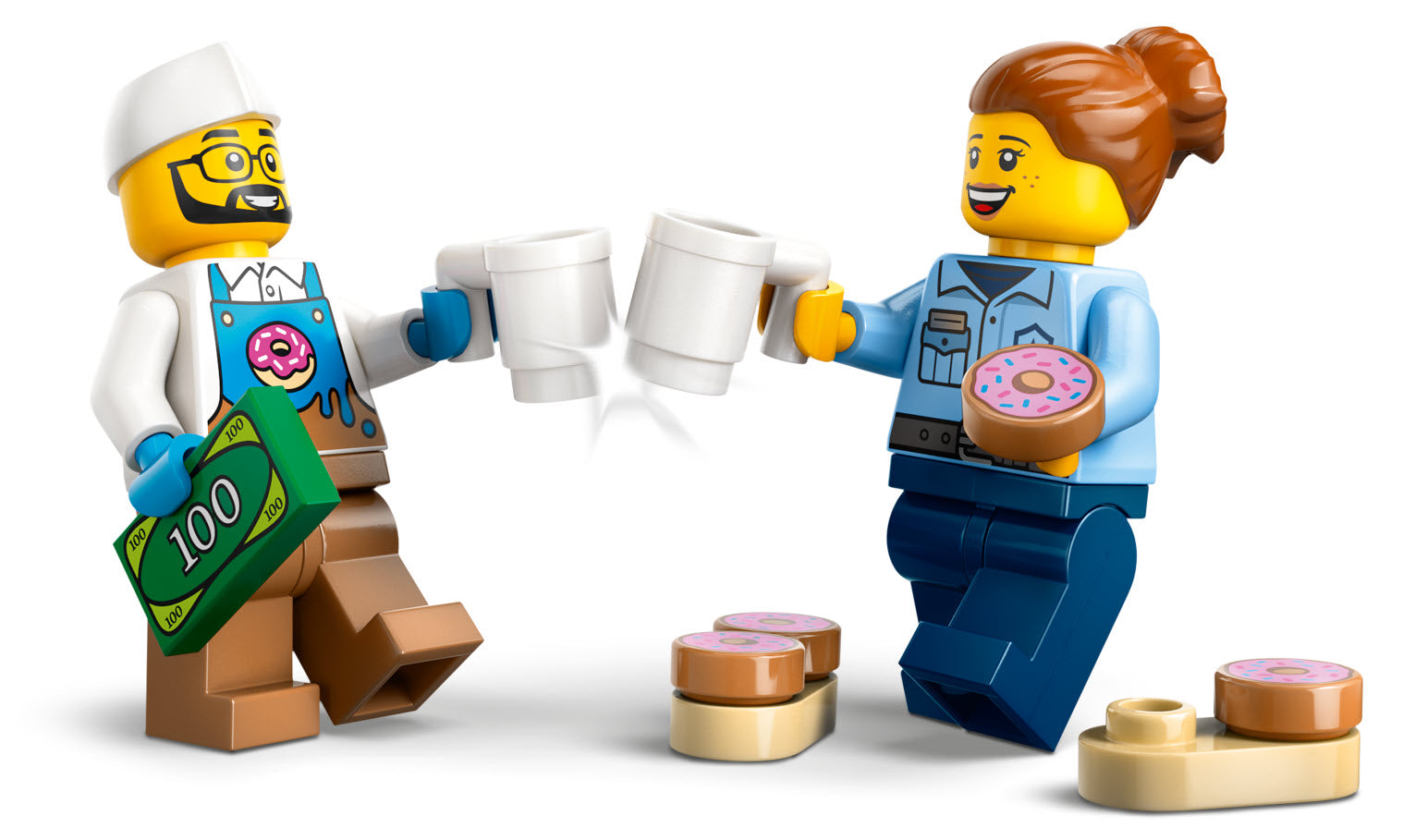 Minifiguren: LEGO City 60452 Donut Truck