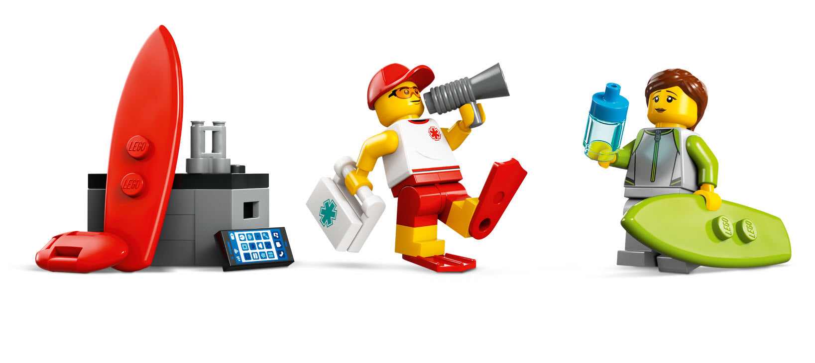 Minifiguren: LEGO City 60453 Einsatzfahrzeug der Rettungsschwimmer