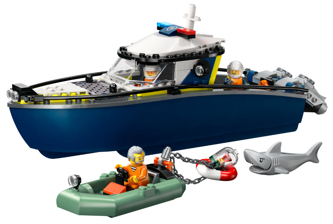 Inhalt: LEGO City 60456 Verfolgungsjagd im Polizeiboot