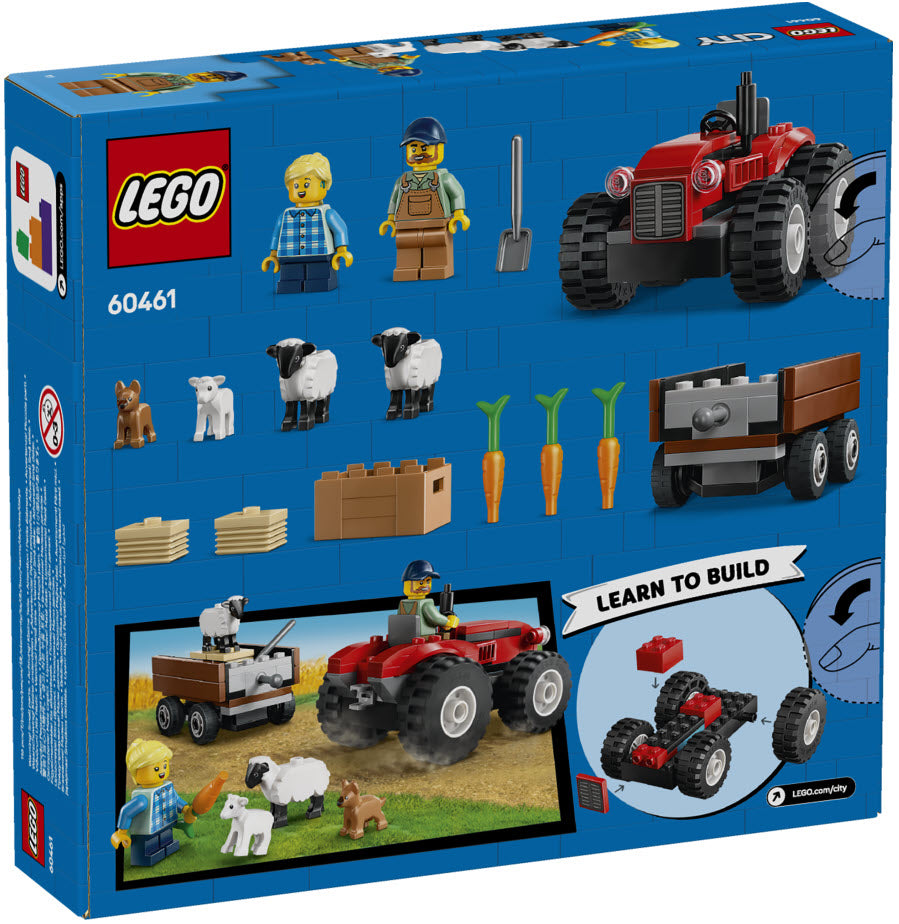 Box Rückseite: LEGO City 60461 Traktor mit Anhänger