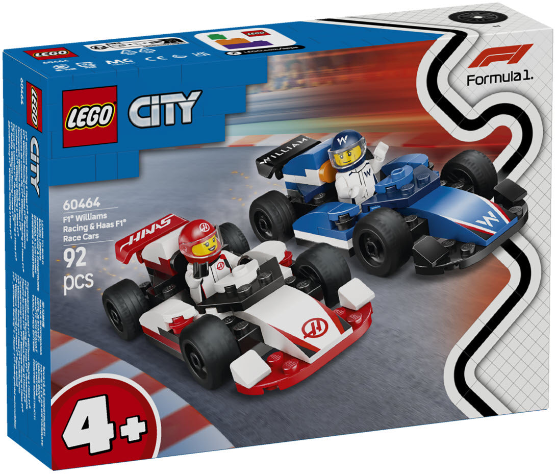 LEGO City 60464 F1 Williams Racing und Haas F1 Rennautos