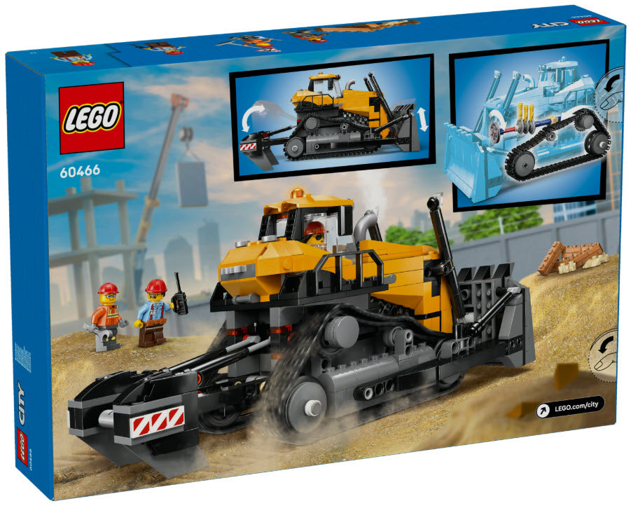 Box Rückseite: LEGO City 60466 Gelber Bulldozer