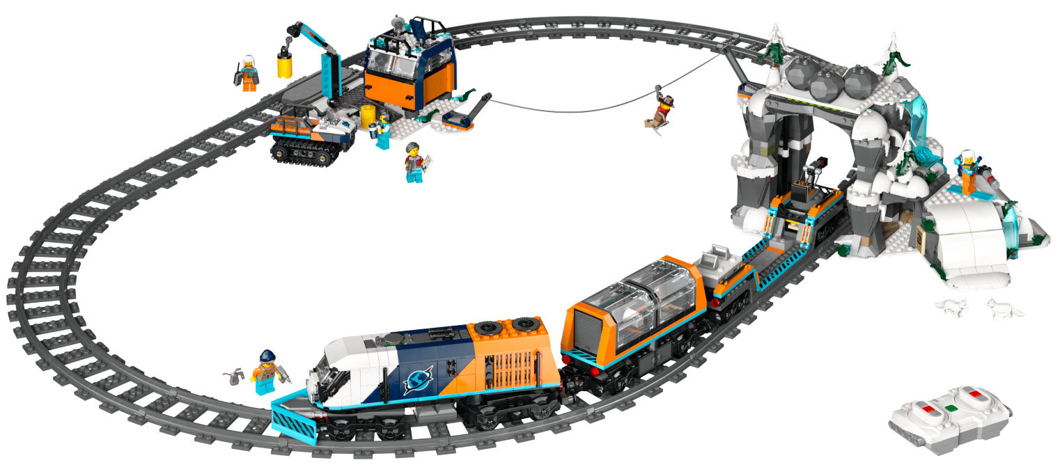 Inhalt: LEGO City 60470 Arktis-Polarexpress