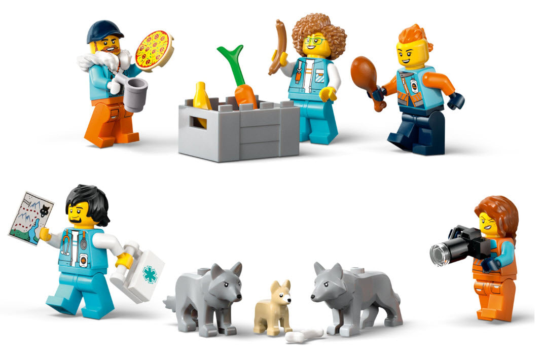 Minifiguren: LEGO City 60471 Arktis-Truck mit Labor