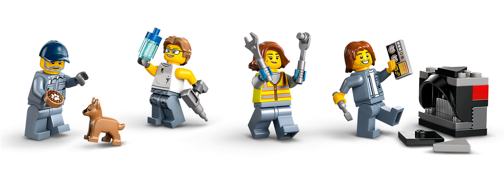 Minifiguren: LEGO City 60472 Schrottplatz mit Autos