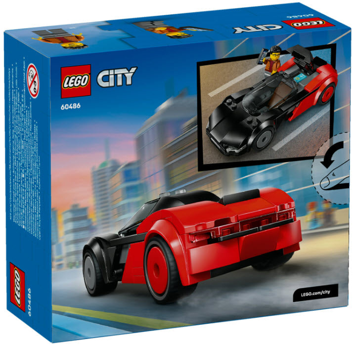 Box Rückseite: LEGO City 60486 Elektro-Supersportwagen