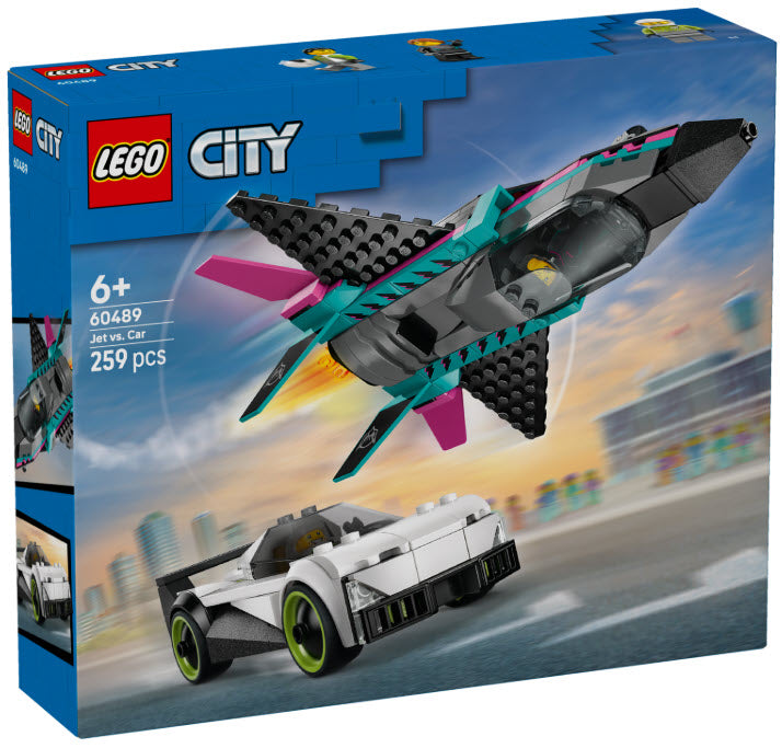 LEGO City 60489 Düsenflieger vs. Rennauto