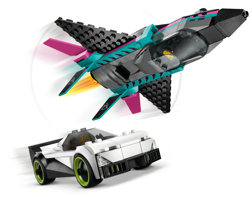 Detail 2: LEGO City 60489 Düsenflieger vs. Rennauto