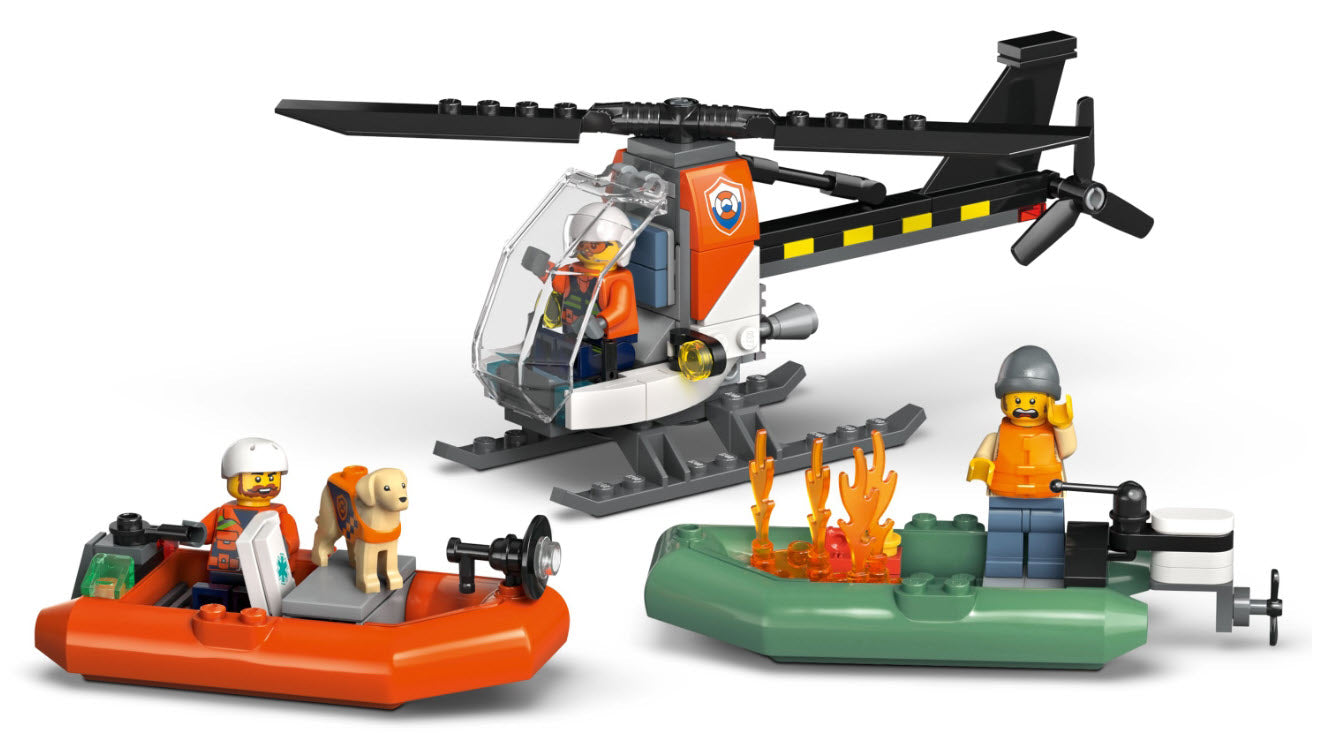 Detail 1: LEGO City 60504 Rettungsboot der Küstenwache mit Hubschrauber