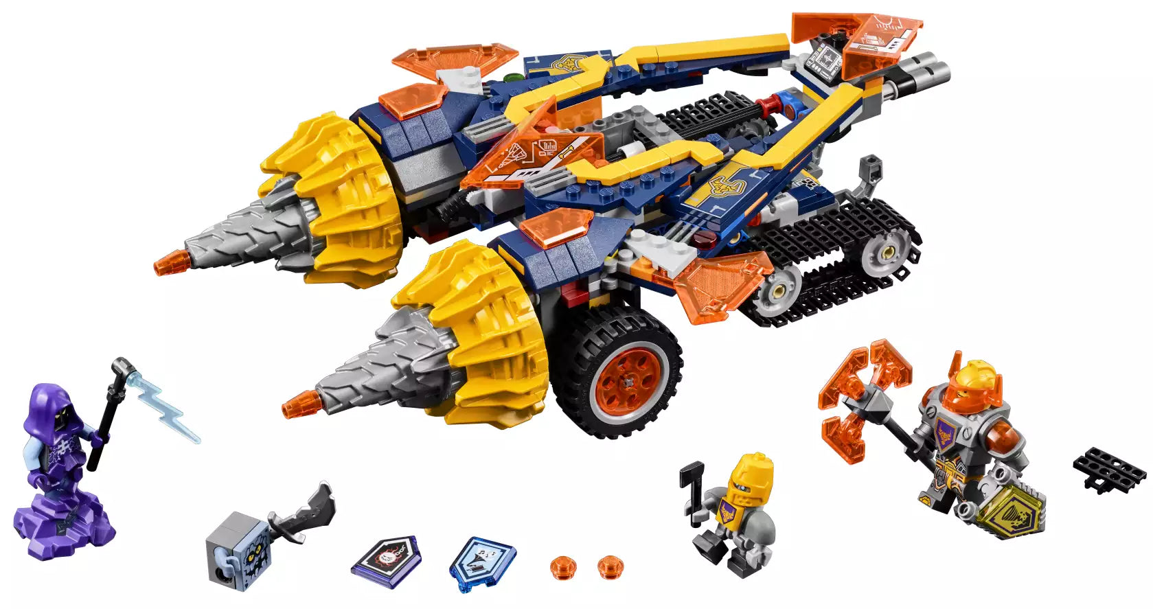 Inhalt: LEGO Nexo Knights 70354 Axls Krawallmacher