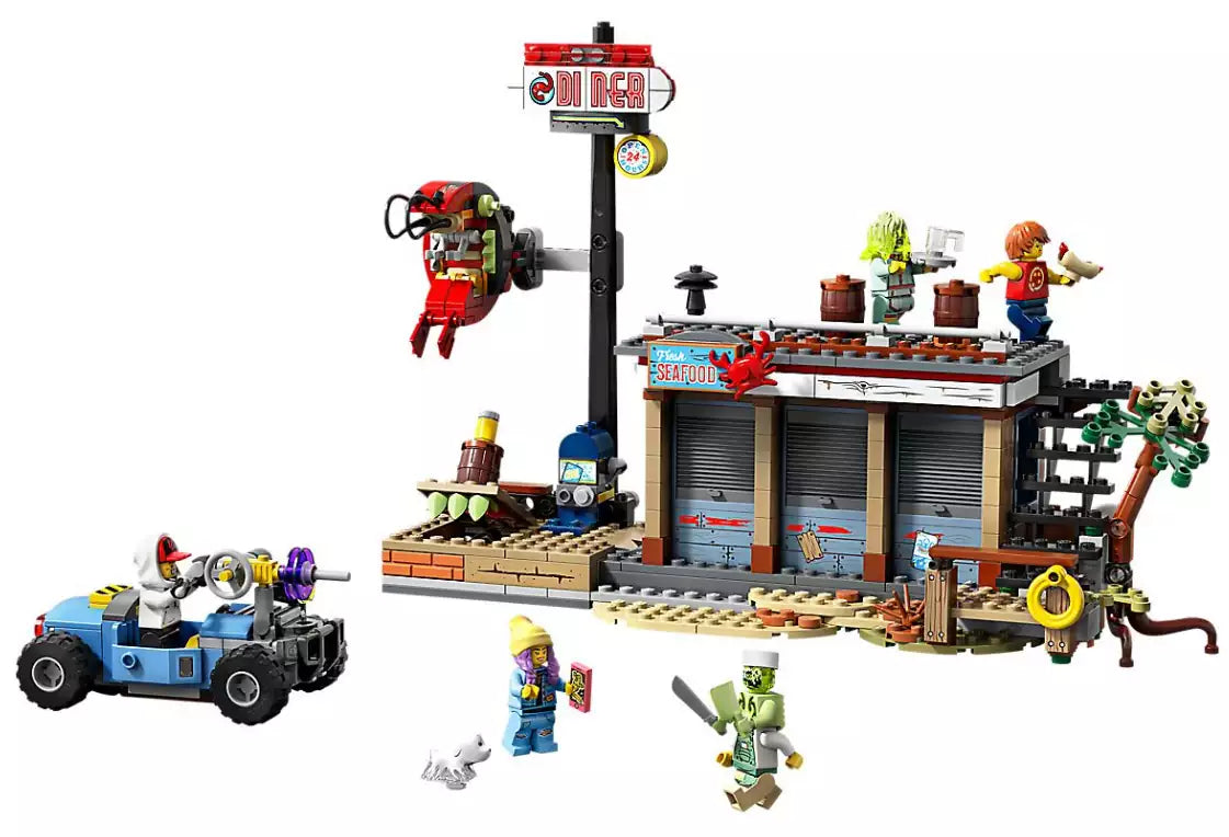 Inhalt: LEGO Hidden Side 70422 Angriff auf die Garnelenhütte