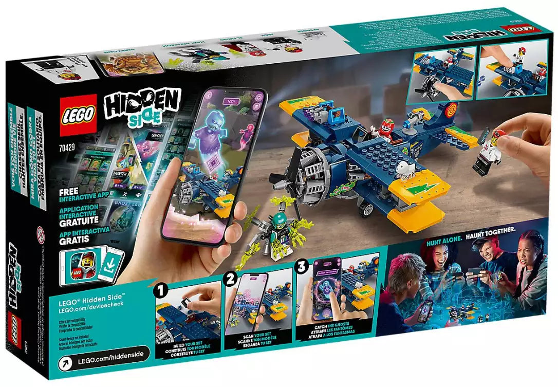 Box Rückansicht: LEGO Hidden Side 70429 El Fuegos Stunt-Flugzeug